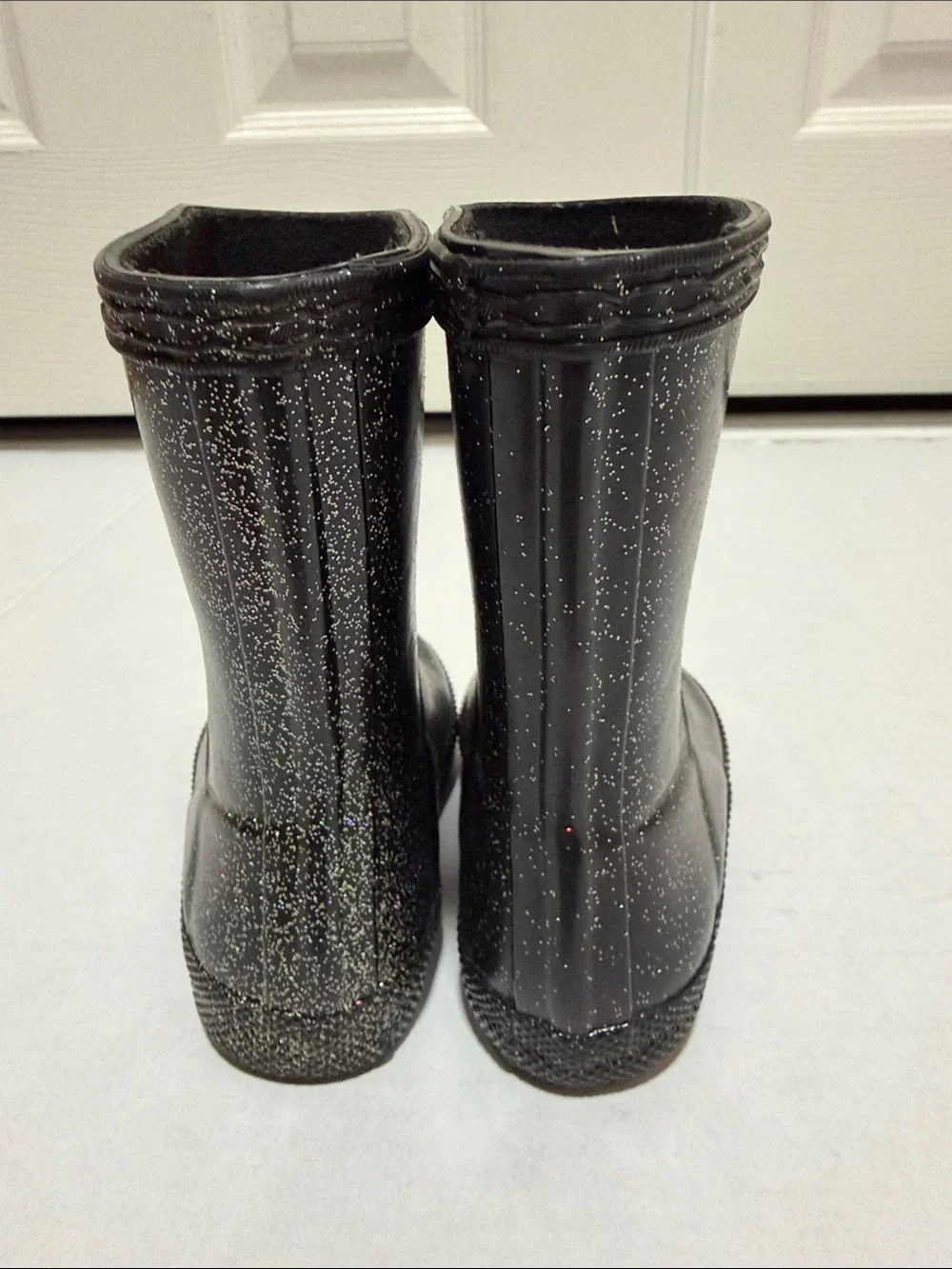 Hunter Black Glitter Classic Rain Boots - Little Kids/Toddler Size 5/6